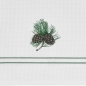 Preview: Zirbe Waffelpikee Geschirrtuch bestickt 50/70 cm 100% Baumwolle