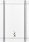 Mobile Preview: Steinbock Waffelpikee Geschirrtuch bestickt  50/70 cm  100% Baumwolle